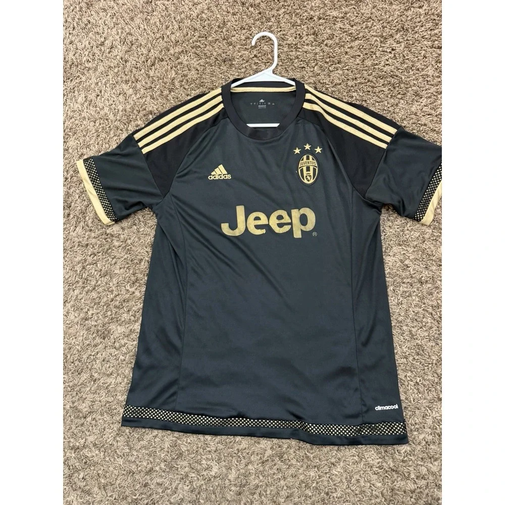 adidas Juventus Mohsen #10 Jersey Football Shirt Black Gold Rare Men's Large